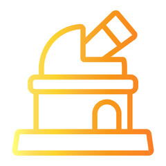 observatory Line Gradient Icon