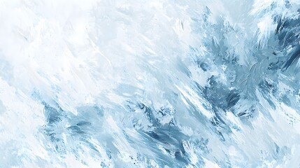 Fototapeta premium Abstract Winter Art with Textured Strokes in Soft Blue Tones