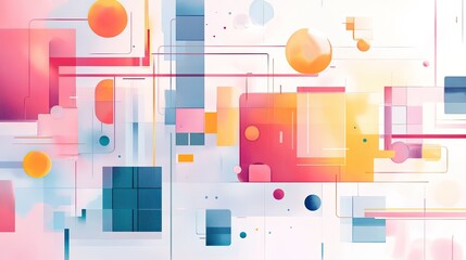 Fototapeta premium payment gateway flat design top view transaction system watercolor Complementary Color Scheme
