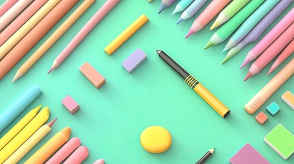 Naklejka premium product branding flat design front view marketing visuals cartoon drawing colored pastel