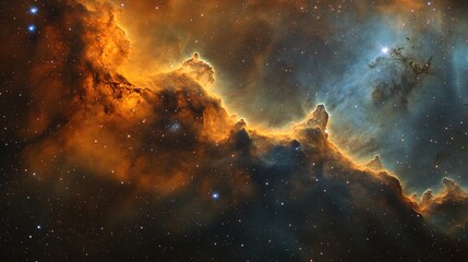 Obraz premium Stunning Deep Space Background with Vibrant Stars and Galaxies