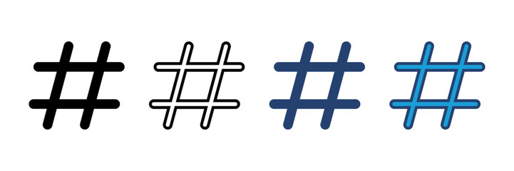Obraz premium Hashtag icon vector. hashtag symbol