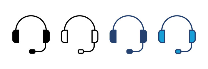 Headphone icon vector. Headvector icon symbols