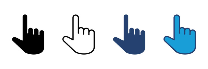 Fototapeta premium Hand icon vector. hand vector icon, palm