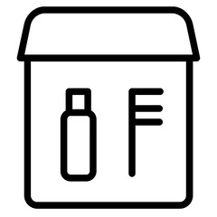 Camping Outline Toiletries