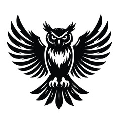 Obraz premium Owl Silhouette Wide