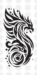 Dragon tribal tattoo design