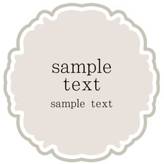 クラシックフレームベクターイラスト