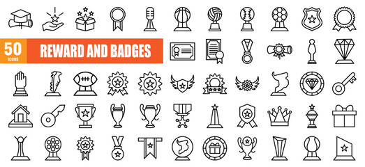 Reward and Badges Icon Set