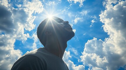 A surreal 3D render of a manÃ¢â‚¬â„¢s head floating within soft clouds representing creativity, fantasy, and the power of the mind to escape to dreamlike states and explore new ideas.
