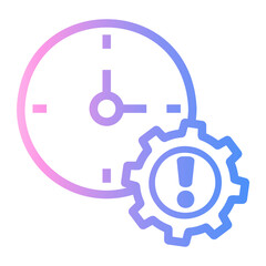 time Line Gradient Icon