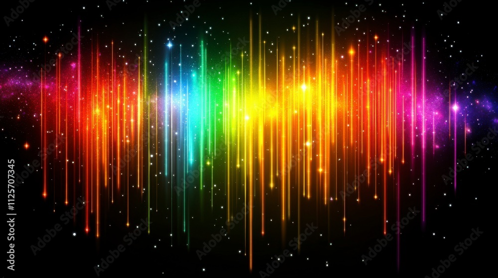 Canvas Prints a mesmerizing space scene with vibrant nebulas and distant galaxies. abstract cosmic background fill