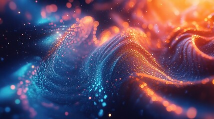 Vibrant Digital Abstract Background with Smooth Gradient Effects