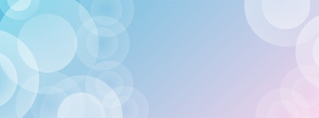 Modern Abstract white glowing geometric circle on blue light overlay background with white line