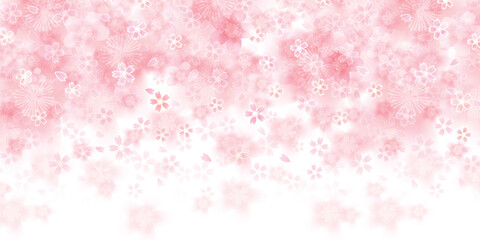 和柄　年賀状　桜　背景