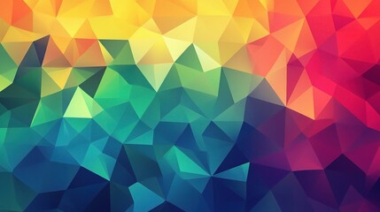 Obraz premium Vibrant Abstract Geometric Background in Colorful Flat Design