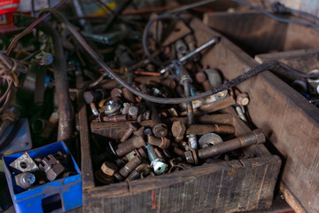 A Diverse Range of Assorted Hardware Components Found in a WellOrganized Workshop