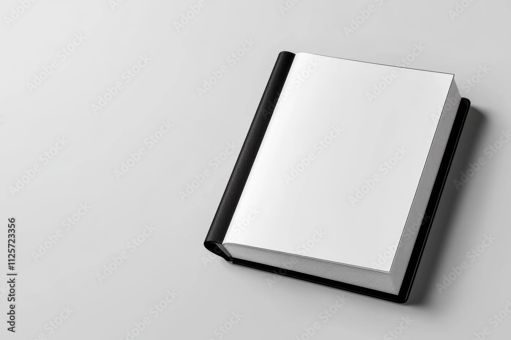 Poster a clean icon of an ebook reader with a glowing screen, illustrated in sharp black and white contrast