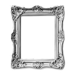Old photo frame isolated