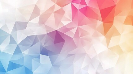 Obraz premium Abstract Geometric Flat Design Background with Colorful Triangle Shapes