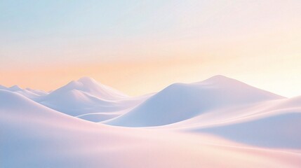 Soft Pastel Gradient Landscape with Smooth Transitions and Light