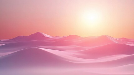 Serene Abstract Digital Landscape with Soft Gradient Hues