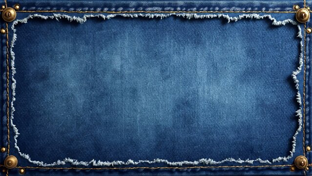denim blue photo frame