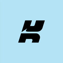 k or H fisher minimalist logo