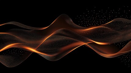 Abstract Digital Design with Flowing Light Trails and Patterns