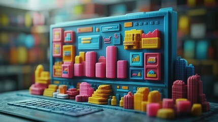 Integrating Technology, Commerce, and Data Analysis on a Pure White Surface