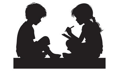 Silhouette of a happy family, a couple dancing with their child, holding hands and enjoying life