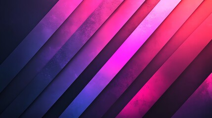 Obraz premium Abstract design featuring vibrant diagonal stripes in shades of pink and purple.