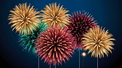 fireworks in the sky