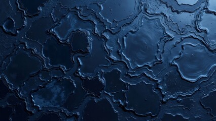 Fototapeta premium Mesmerizing Obsidian Stone Texture, Stormy Sky Reflection, Swirling Pattern