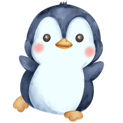 Funny Bird Cartoon Illustration