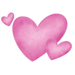 Decorative Pink Heart Illustration