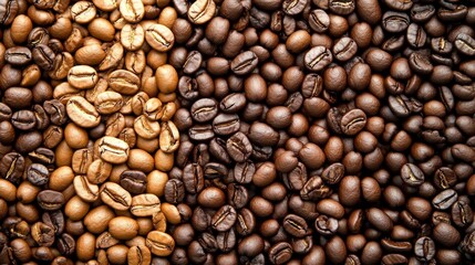 Fototapeta premium Colorful Gradient Coffee Bean Background