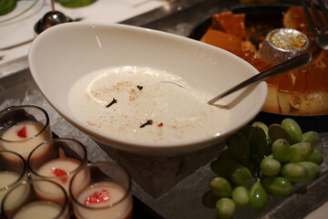 Close up of a dessert in a restaurant 