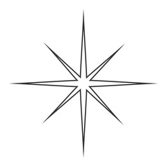 Abstract Twinkle Sparkle stars icon 