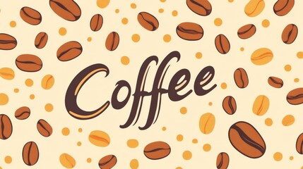 Obraz premium Creative Coffee Layout with Illustrations and Quotes