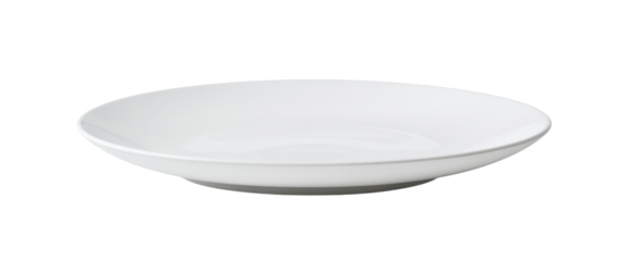 High-Quality PNG of white plate isolated on transparent png – High Resolution