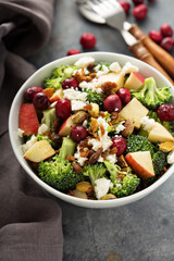 Fall salad with apple and cranberry