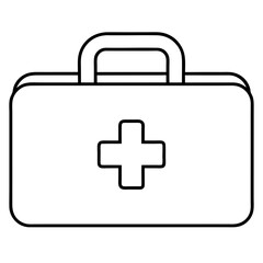 Fototapeta premium first aid kit icon