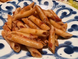 トマトソースのペンネアラビアータ