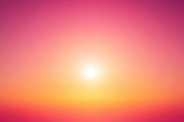 Obraz premium A vibrant gradient sunset with warm hues transitioning from pink to orange.