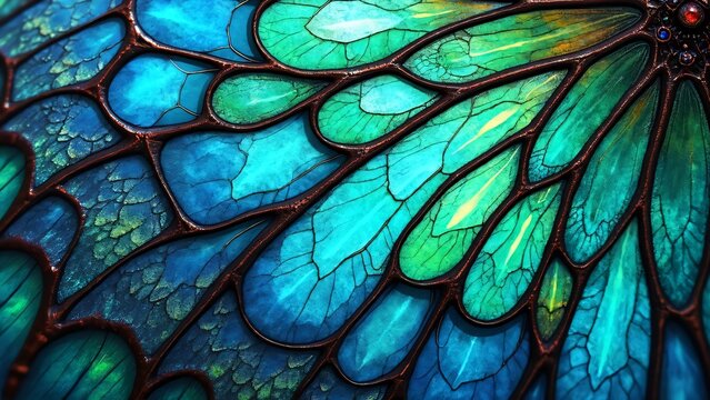 Stunning Morpho Butterfly Wings, Iridescent Blues & Greens