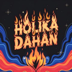 Holika Dahan Festival Of Fire Celebratory Design