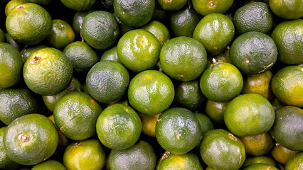 fresh limes in the market