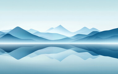lake and mountains
