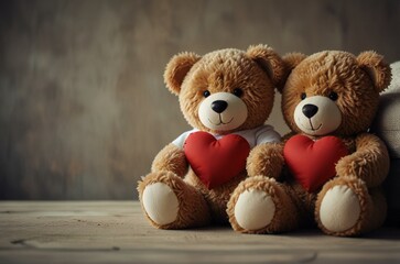 Obraz premium teddy bear with heart